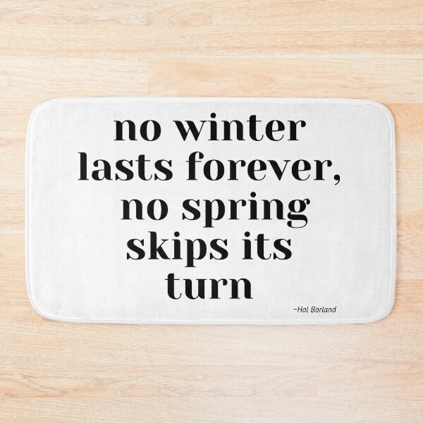 Item preview, No winter lasts forever,  no spring skips its turn, polish artist designed and sold by PolishArtist.