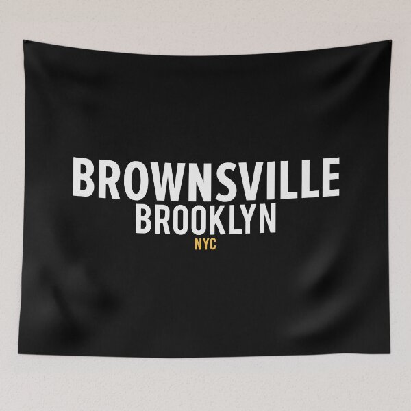 Item preview, Brownsville New York Brooklyn - Brownsville Brooklyn lettering - modern Brownsville logo designed and sold by Boogosh.