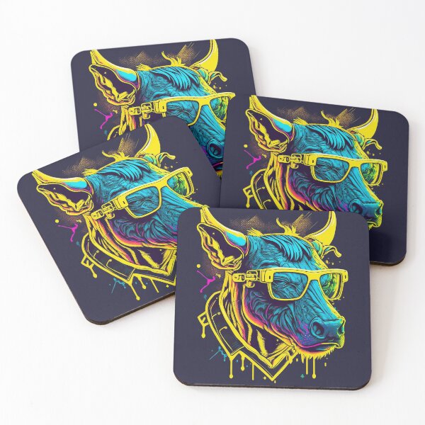 Item preview, Retrowave Bull designed and sold by Abili-Tees.