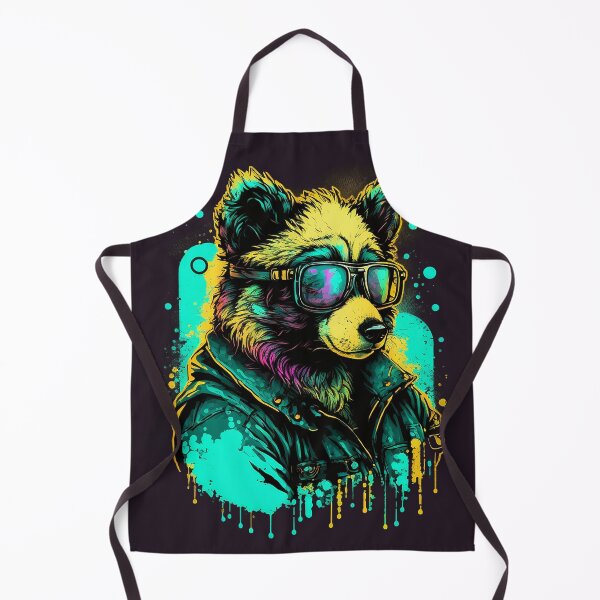 Artikelvorschau, Retrowave-Bär entworfen und verkauft von Abili-Tees.