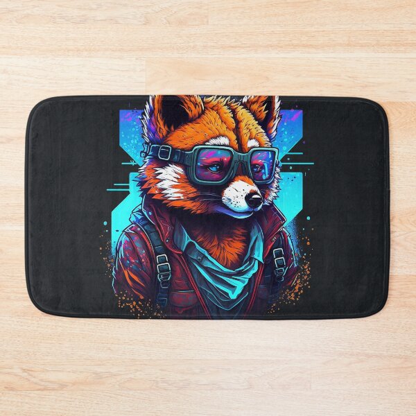 Item preview, Retrowave Red Panda designed and sold by Abili-Tees.