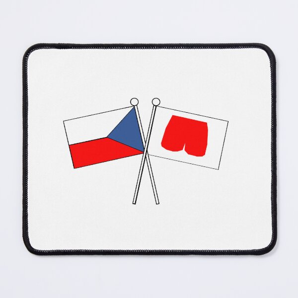Item preview, Czech flag with red boxers designed and sold by sarabboo.