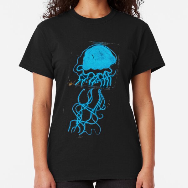 Glowing Bacterial Art - Jellyfish Classic T-Shirt