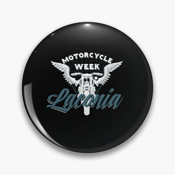 Item preview, 100th Anniversary Celebration Laconia Motorcycle Week New Hampshire white and blue designed and sold by PincGeneral.