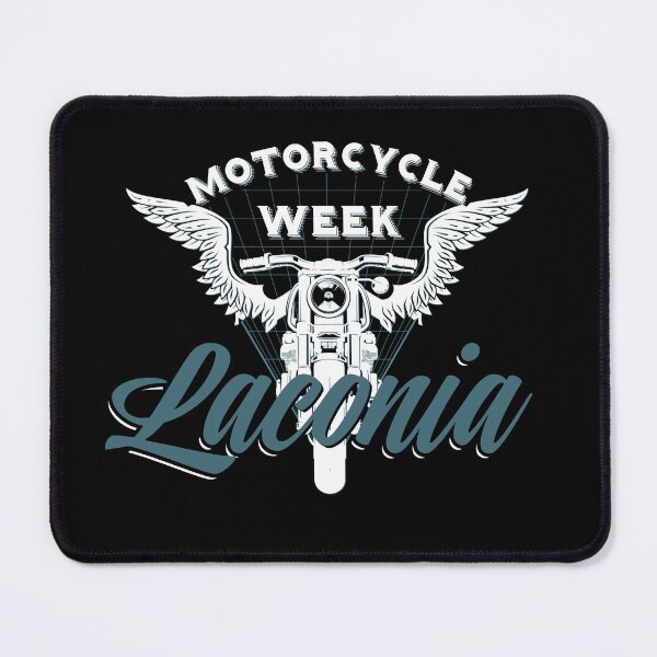 Item preview, 100th Anniversary Celebration Laconia Motorcycle Week New Hampshire white and blue designed and sold by PincGeneral.