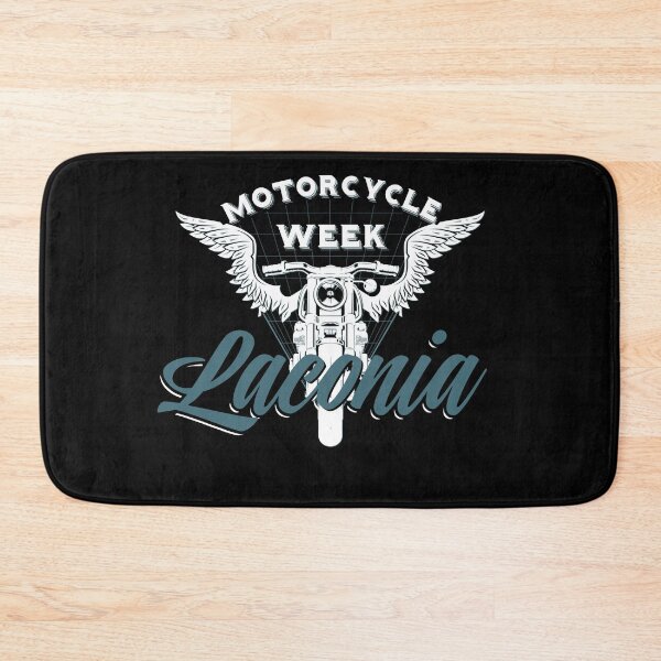 Item preview, 100th Anniversary Celebration Laconia Motorcycle Week New Hampshire white and blue designed and sold by PincGeneral.