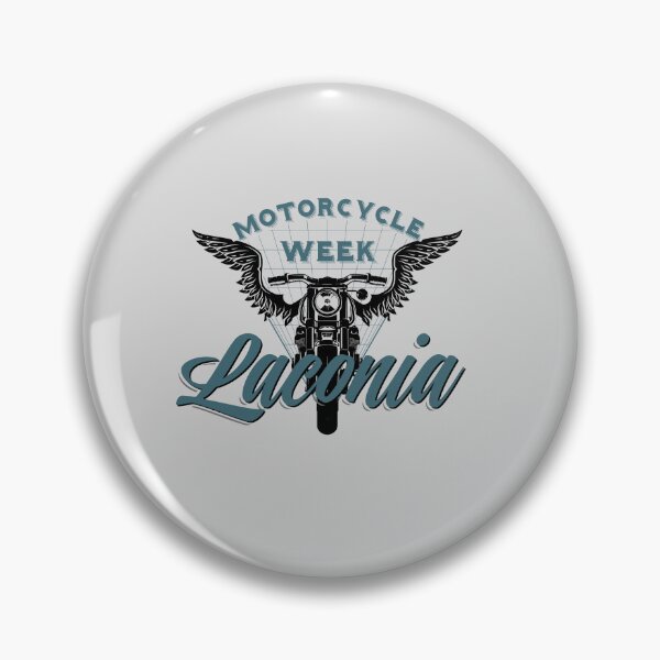 Item preview, 100th Anniversary Celebration Laconia Motorcycle Week New Hampshire black and blue designed and sold by PincGeneral.