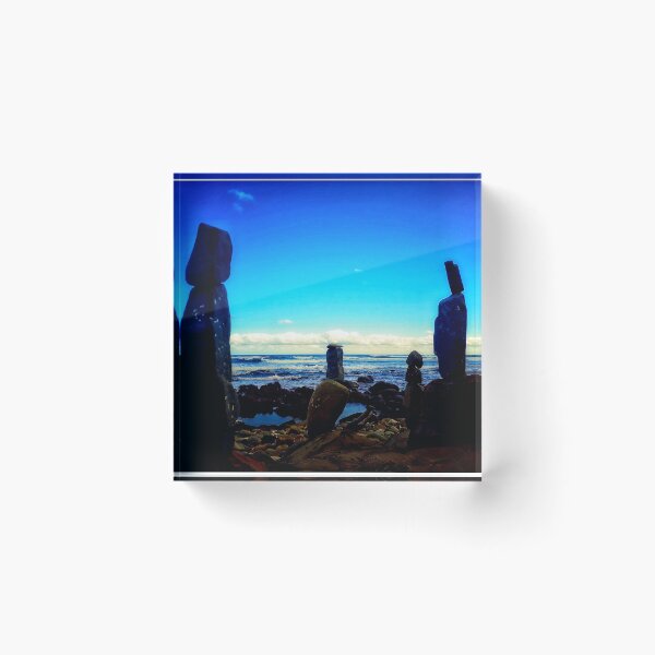 Item preview, Beach Rocks Towers Ocean Watchers on Rocky Beach in South Africa 4 of 4 designed and sold by Beachy.