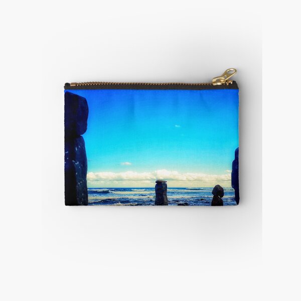 Item preview, Beach Rocks Towers Ocean Watchers on Rocky Beach in South Africa 4 of 4 designed and sold by Beachy.