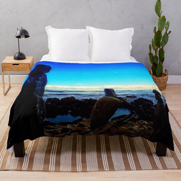 Item preview, Beach Rocks Towers Ocean Watchers on Rocky Beach in South Africa 4 of 4 designed and sold by Beachy.