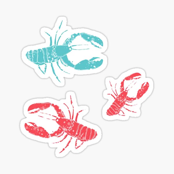"Lobsters Crustacean Core" Sticker for Sale by Redbubble