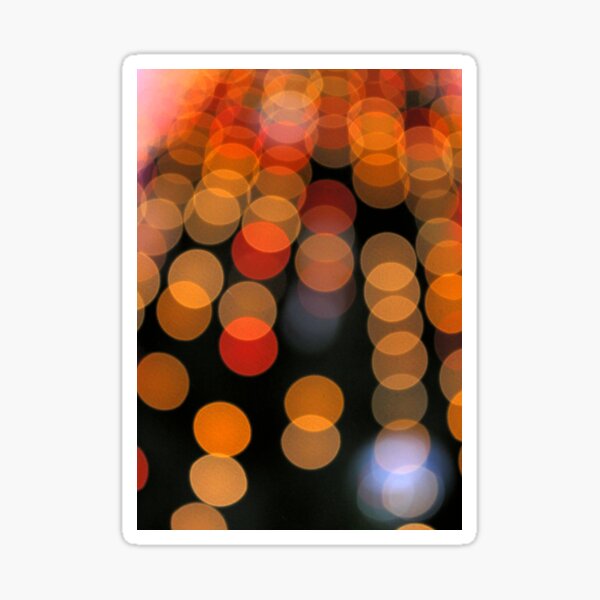 Blurred Orange Lights  Sticker