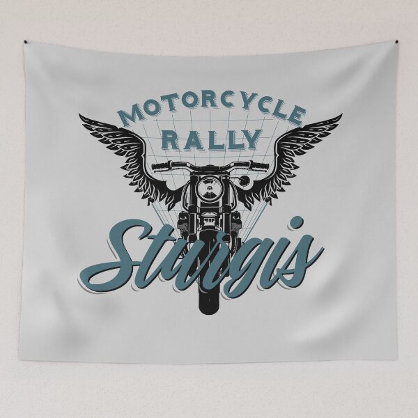 Item preview, Sturgis motorcycle rally south Dakota black and blue designed and sold by PincGeneral.