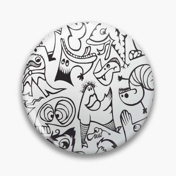 Item preview, Monster cartoon crazy doodles designed and sold by berlamo.