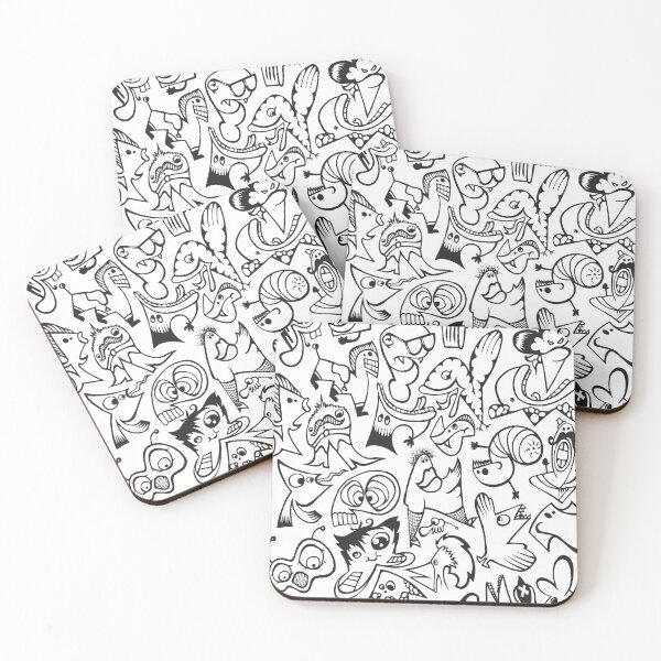 Item preview, Monster cartoon crazy doodles designed and sold by berlamo.