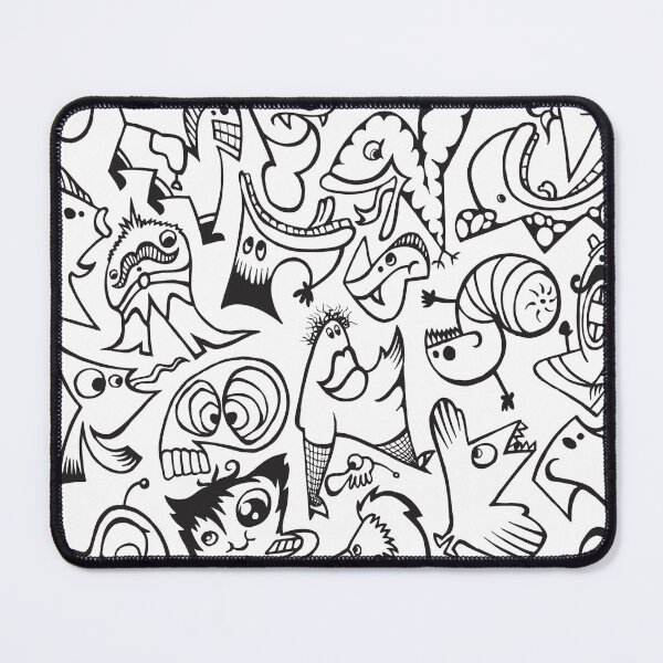 Item preview, Monster cartoon crazy doodles designed and sold by berlamo.