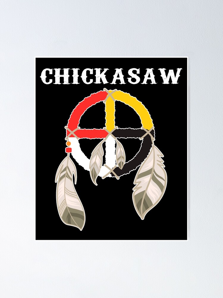 "Chickasaw Tribe Nation Native American Medicine Wheel" Poster for Sale
