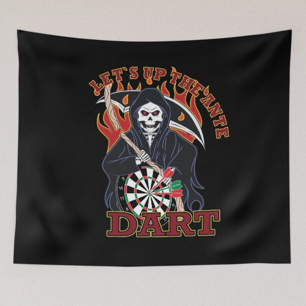 Item preview, Dart Let`s up the ante, skeleton, skeleton hands, dart design dart players, darts designed and sold by ChrUzDesigner.
