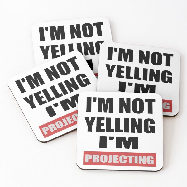 Item preview, I'm Not Yelling Im Projecting, Drama tee, Theatre Teacher Gift,Actor gift, Theatre tee designed and sold by stapodstore.