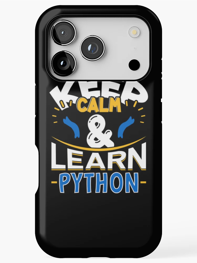 Thumbnail 1 of 4, iPhone Case, Python Programming Keep Calm and Learn Python designed and sold by MadPanda.