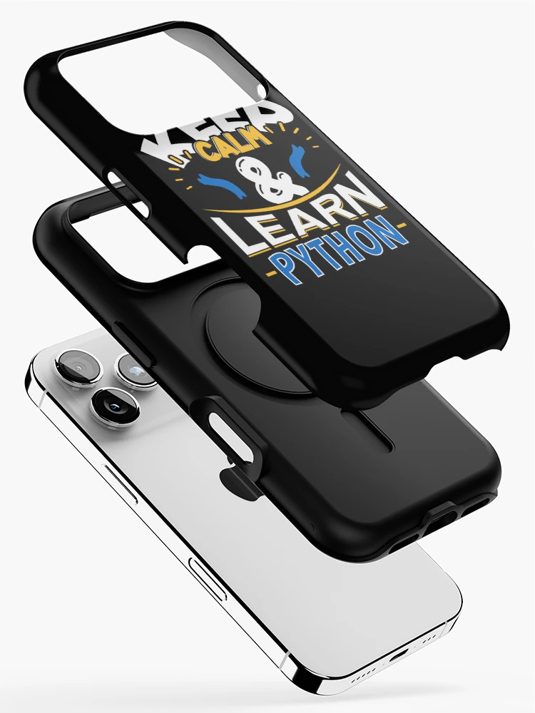Thumbnail 2 of 4, iPhone Case, Python Programming Keep Calm and Learn Python designed and sold by MadPanda.