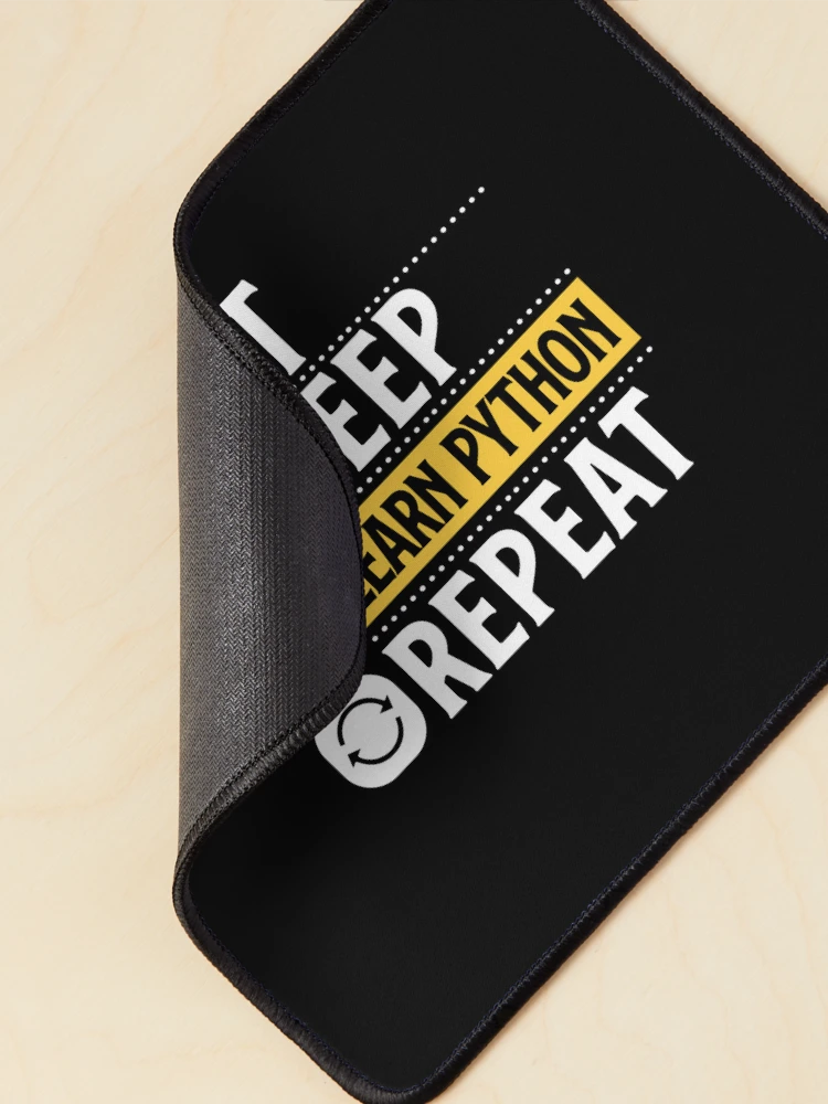 Thumbnail 2 of 5, Mouse Pad, Python Programming Eat Sleep Learn Python Repeat designed and sold by MadPanda.