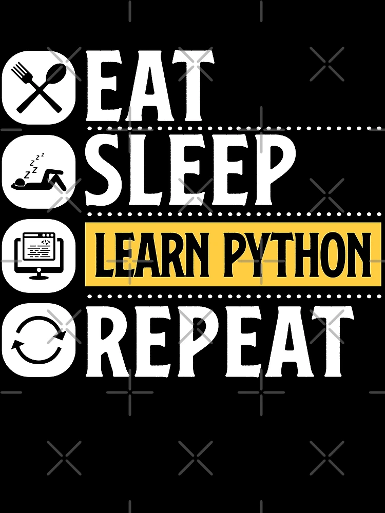 Thumbnail 3 of 3, Scarf, Python Programming Eat Sleep Learn Python Repeat designed and sold by MadPanda.