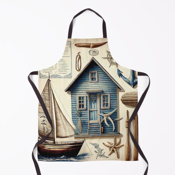 Item preview, Beach House with a Sailboat Old Look designed and sold by Fitbys.