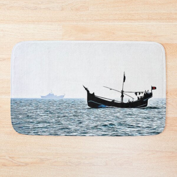 Item preview, a boat in the ocean designed and sold by LukaAARTt.