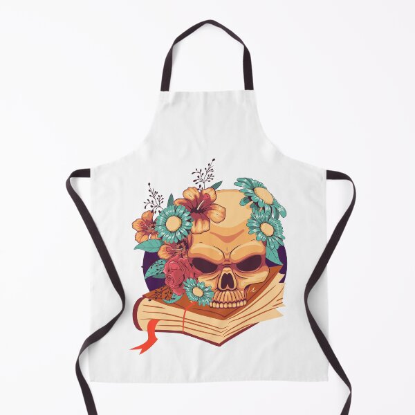 Item preview, Book and skull designed and sold by addict2reading.