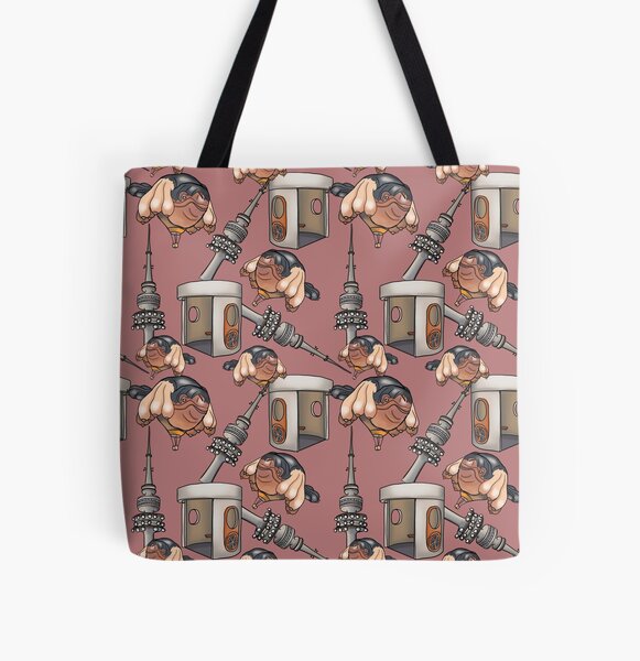 Canberra: Australia's Capital Territory - Mauve All Over Print Tote Bag