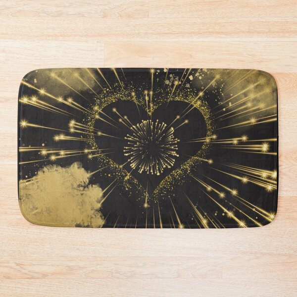 Item preview, black gold stars heart designed and sold by GorLorLar.