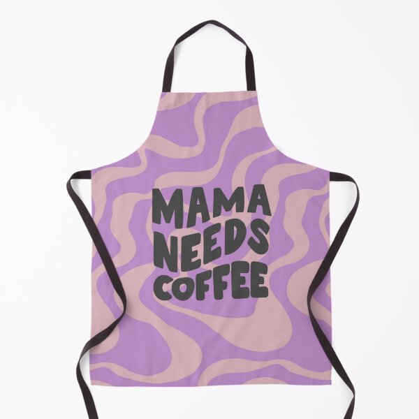 Item preview, mama needs coffee typography beige purple  designed and sold by Anavrisss.
