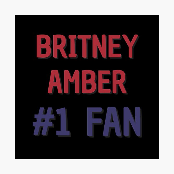 Item preview, Britney Amber - #1 Fan designed and sold by Rybariuns.