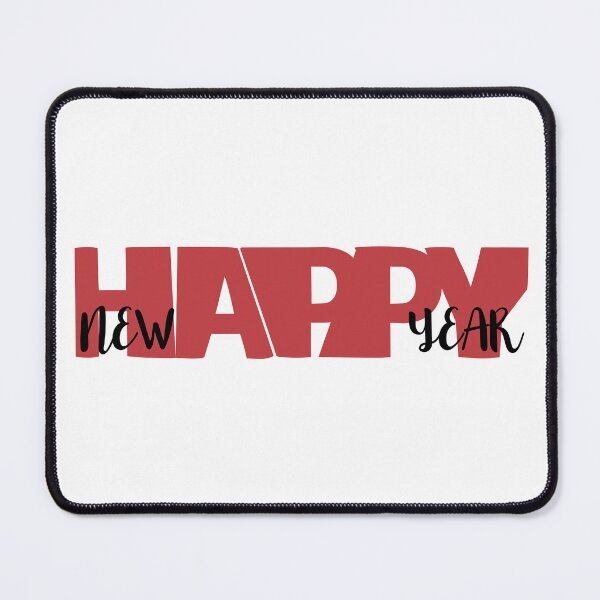 Item preview, HAPPY NEW YEAR CELEBRATION - RED SIMPLE TRENDY WORDING designed and sold by Lu7u.