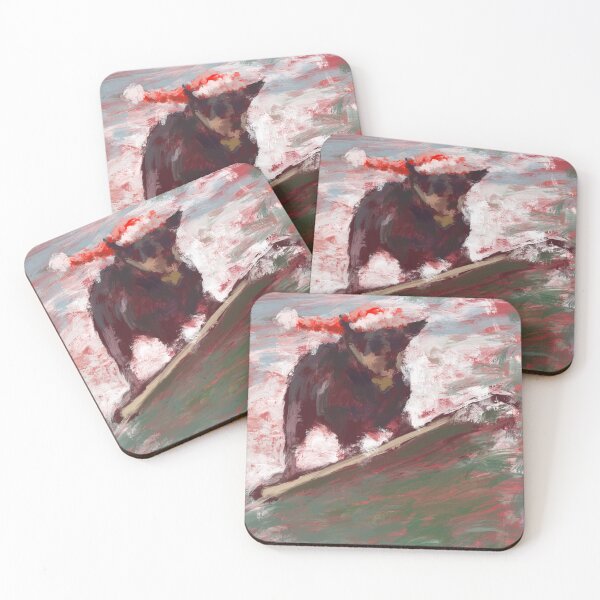 Item preview, Surfing Santa Dog designed and sold by TheArtCave.