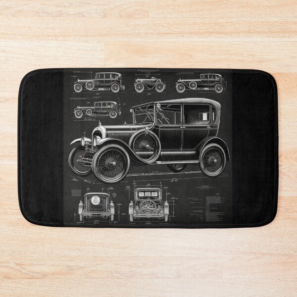 Item preview, 1920s Car with Technical and Sophisticated Diagrammatic 1920s Car with Retro Charm designed and sold by nmichom.