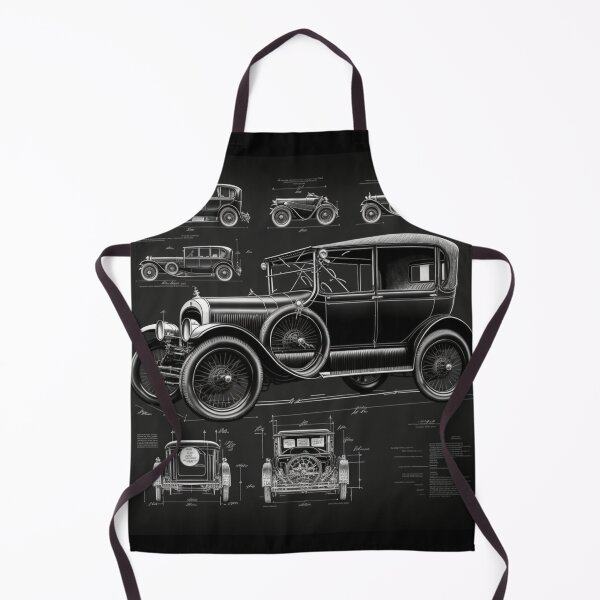 Item preview, 1920s Car with Technical and Sophisticated Diagrammatic 1920s Car with Retro Charm designed and sold by nmichom.