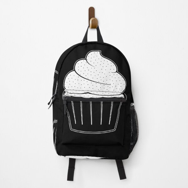 Item preview, Black Cupcake Pastry Lover Baked Goods Dot Pattern Goth Sweets designed and sold by SoccaTamam.