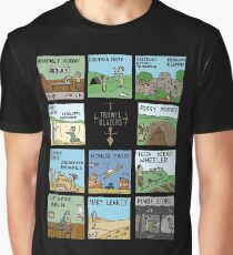 Raising Horizons TrowelToon BLACK Graphic T-Shirt