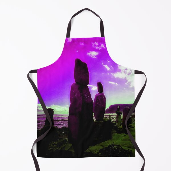 Item preview, Alien Landscape Art Rocky Beach Scene Strange Beach Pebble Towers 2 of 4 designed and sold by Beachy.