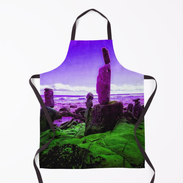 Item preview, Alien Landscape Art Rocky Beach Scene Strange Beach Pebble Towers 3 of 4 designed and sold by Beachy.