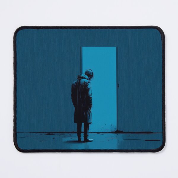 Artikelvorschau, Emotionale Kunst: Traurige Person in monochromatischem Blau entworfen und verkauft von nmichom.