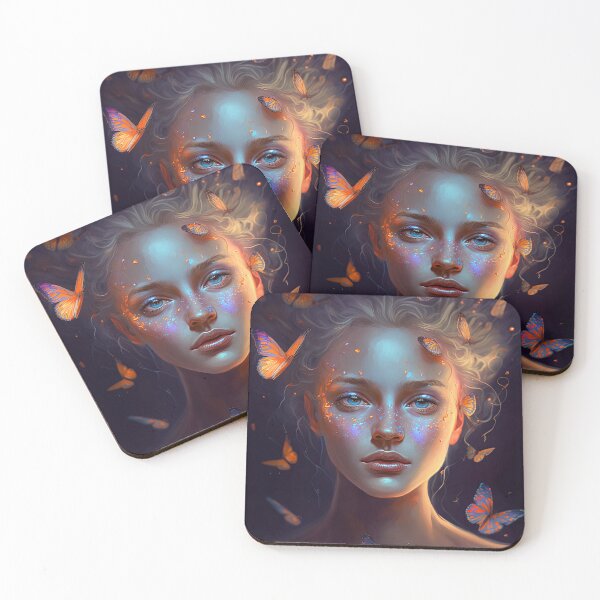 Item preview, Blonde Girl in a Butterfly World designed and sold by Juliascutecornr.