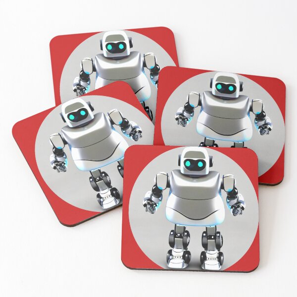 Item preview, 3D robot stickers designed and sold by artesilenciosa.
