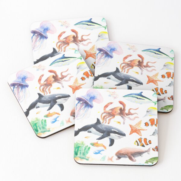 Item preview, Aquatic life , Aquatic creature , Watercolor painting designed and sold by Color-Me-Blue.