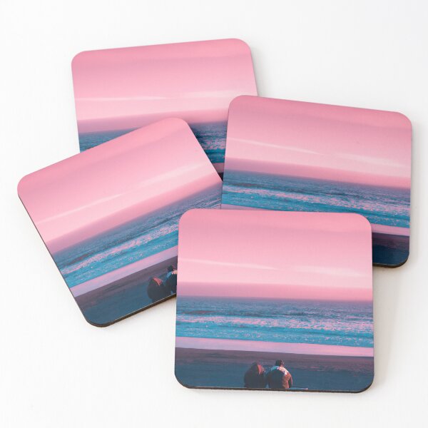 Item preview, Vaporwave couple on the beach designed and sold by A-I-Mercator.