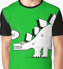 Cartoon Stegosaurus Graphic T-Shirt