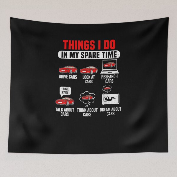 Item preview, Things I do in my spare time car, car lover, funny Car Lover  designed and sold by M7MED12.
