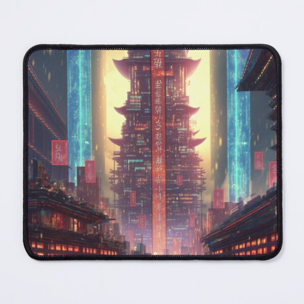 Item preview, Tokyo - Futuristic Temple Cityscape designed and sold by Ozy Art.